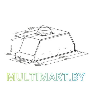 Вытяжка MAUNFELD Crosby Light 70 Gl (нержавеющая сталь) картинка 2